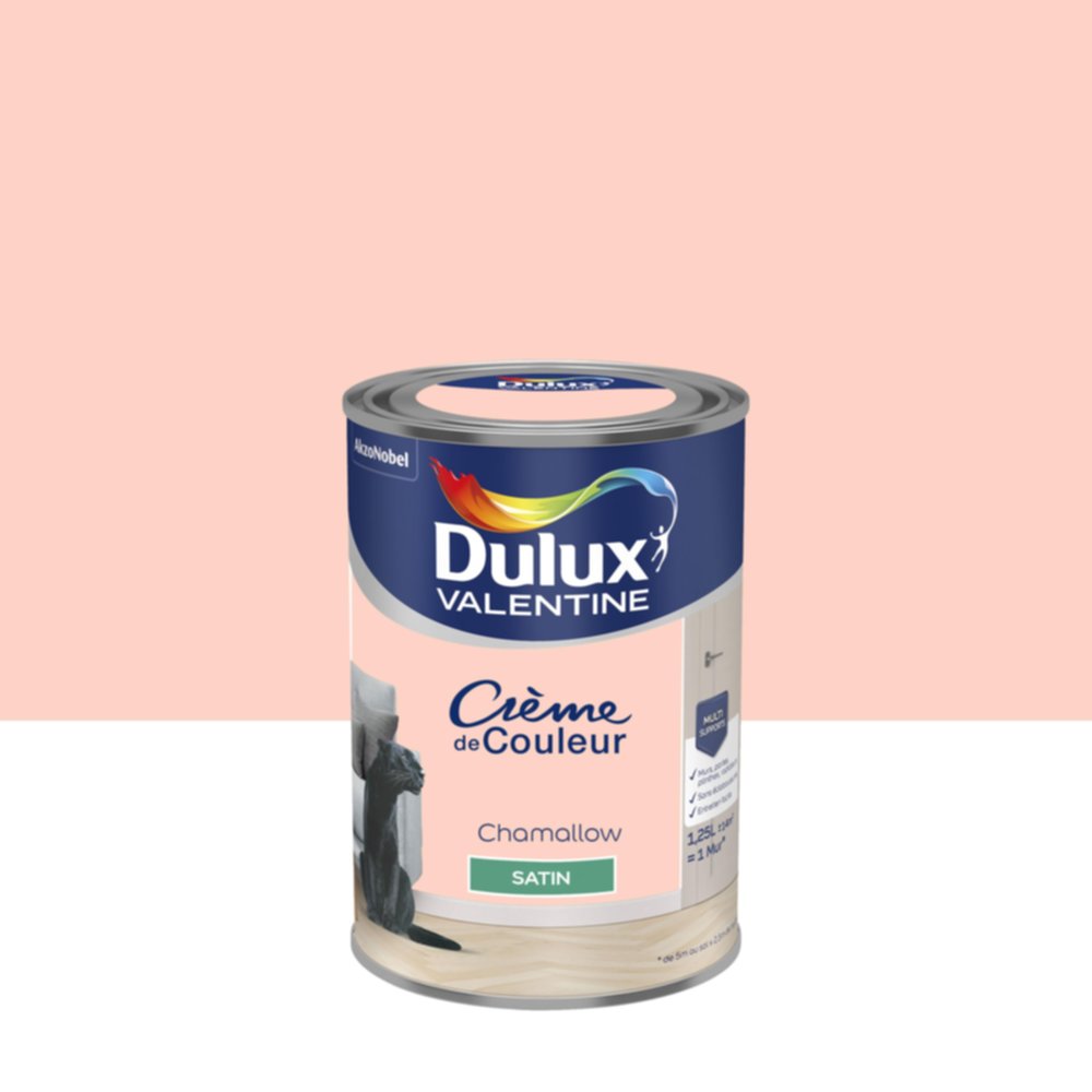 Peinture Satin Chamallow 1,25L - DULUX VALENTINE