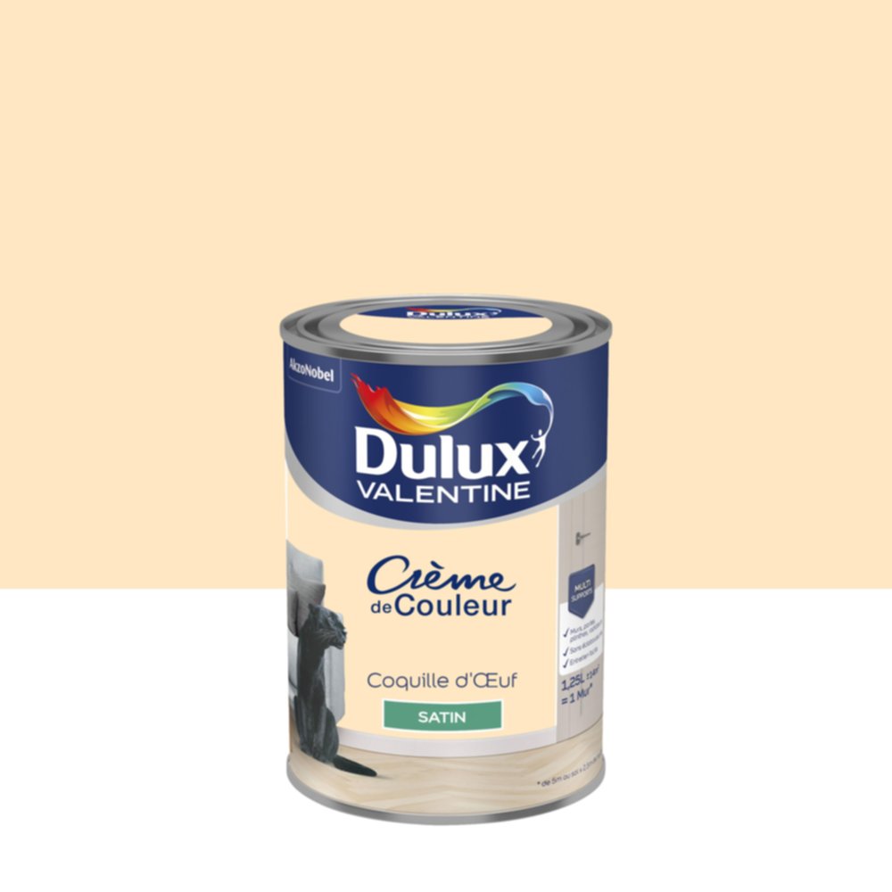 Peinture Satin Coquille D'Œuf 1,25L - DULUX VALENTINE