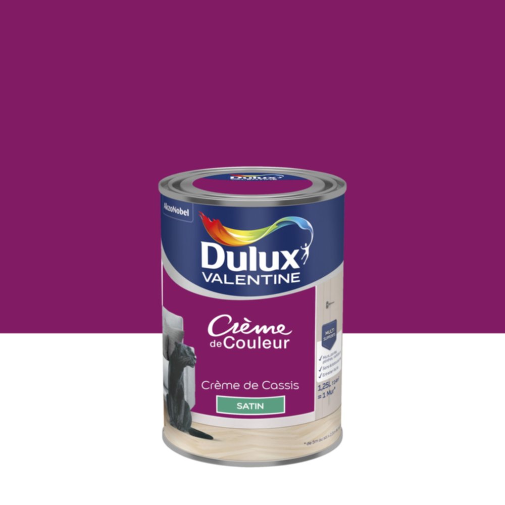 Peinture Satin de Cassis 1,25L - DULUX VALENTINE