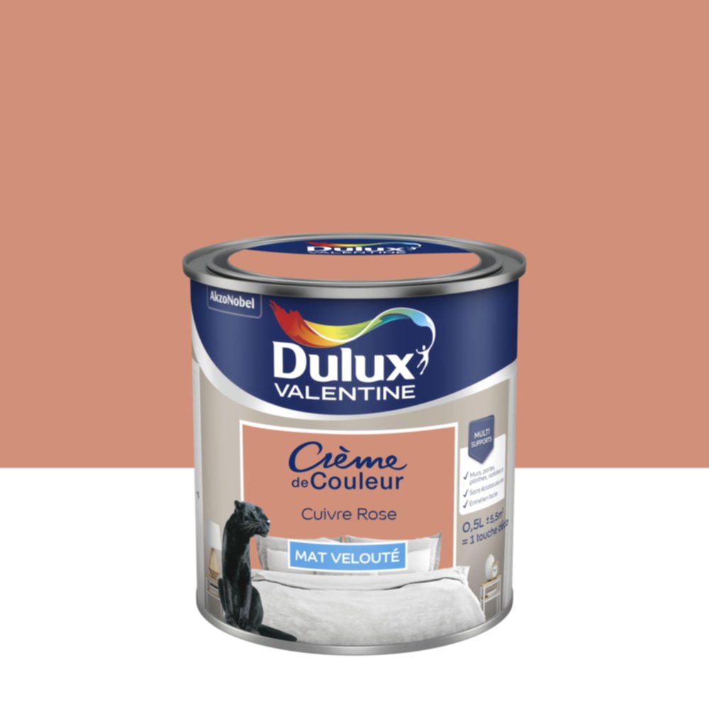 Peinture Mat Cuivre Rose 0,5L - DULUX VALENTINE