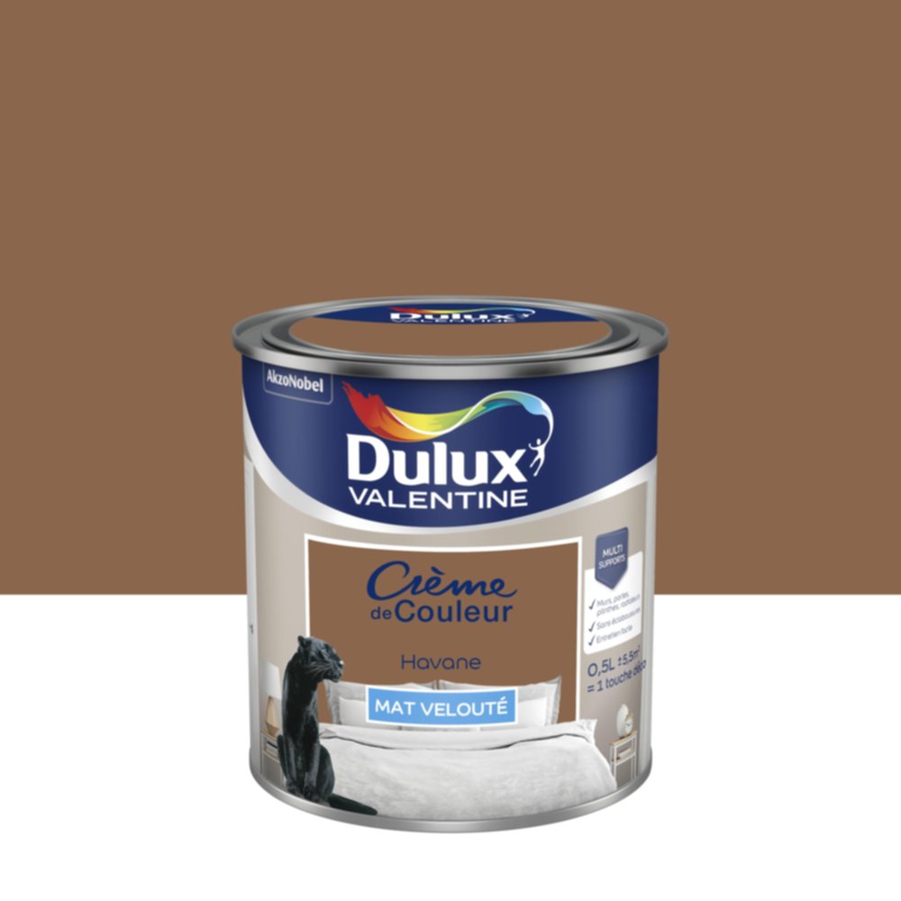 Peinture Mat Havane 0,5L - DULUX VALENTINE