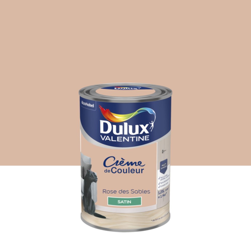 Peinture Rose Des Sables 1,25L - DULUX VALENTINE