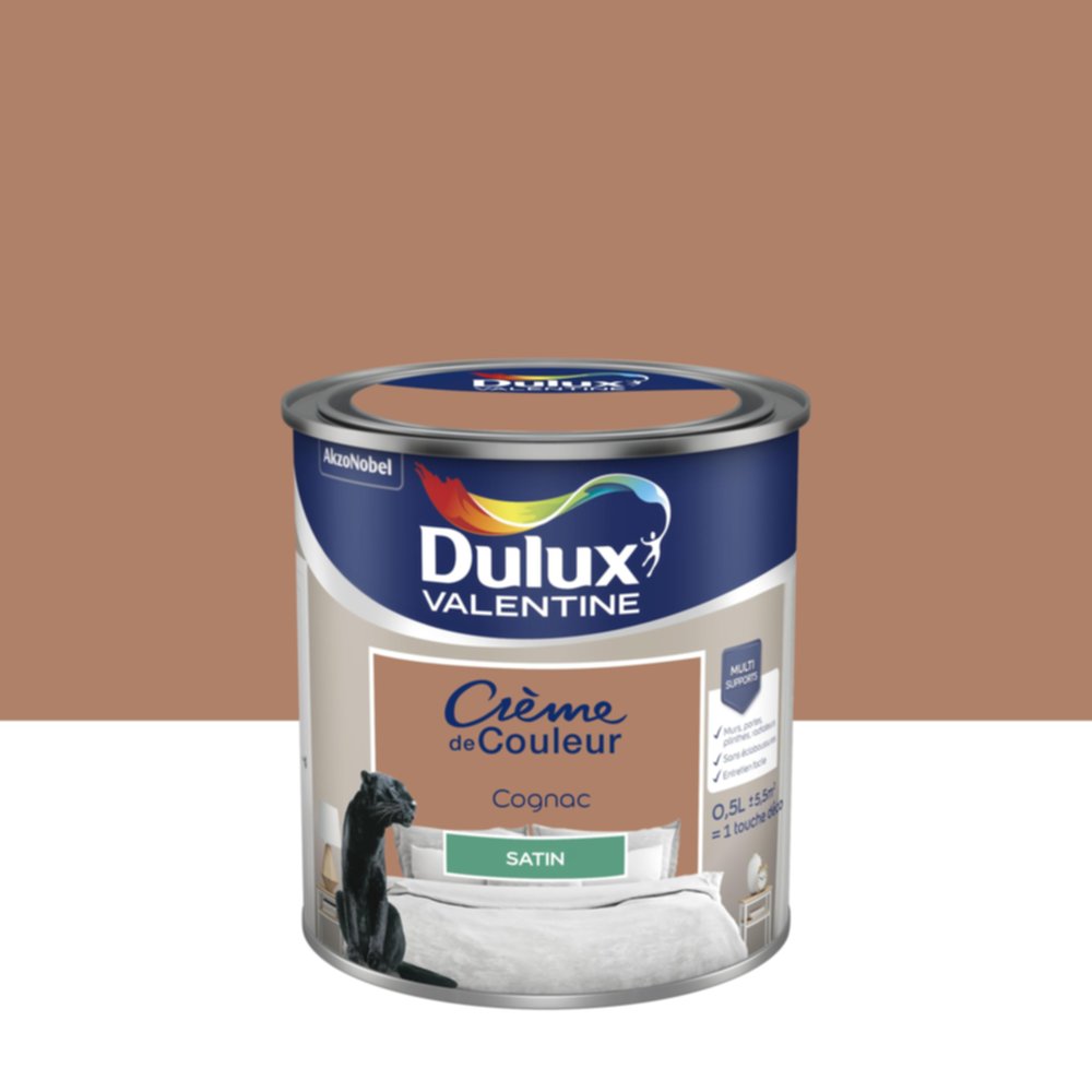 Peinture Satin Cognac 0,5L - DULUX VALENTINE