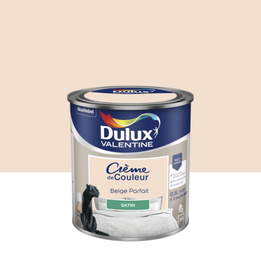 Peinture Satin Beige Parfait 0,5L - DULUX VALENTINE