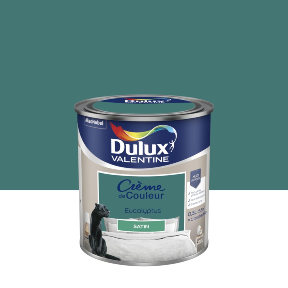 Peinture Satin Eucalyptus 0,5L - DULUX VALENTINE