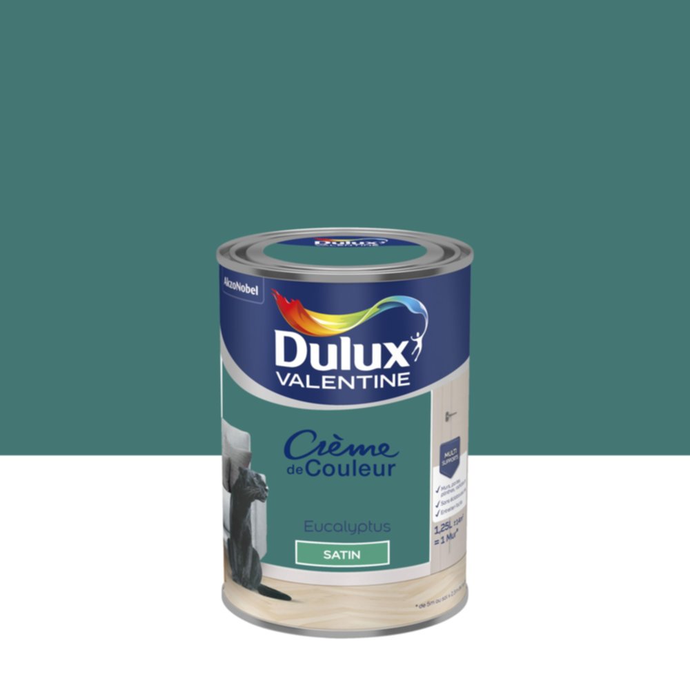 Peinture Satin Eucalyptus 1,25L - DULUX VALENTINE