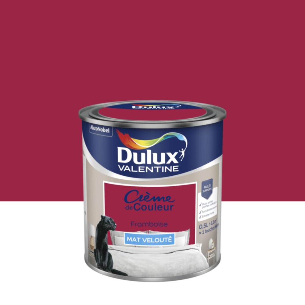 Peinture Mat Framboise 0,5L - DULUX VALENTINE