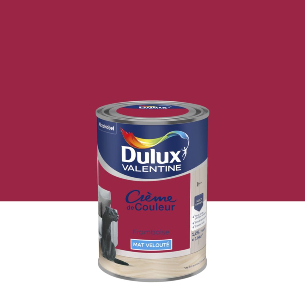 Peinture Mat Framboise 1,25L - DULUX VALENTINE