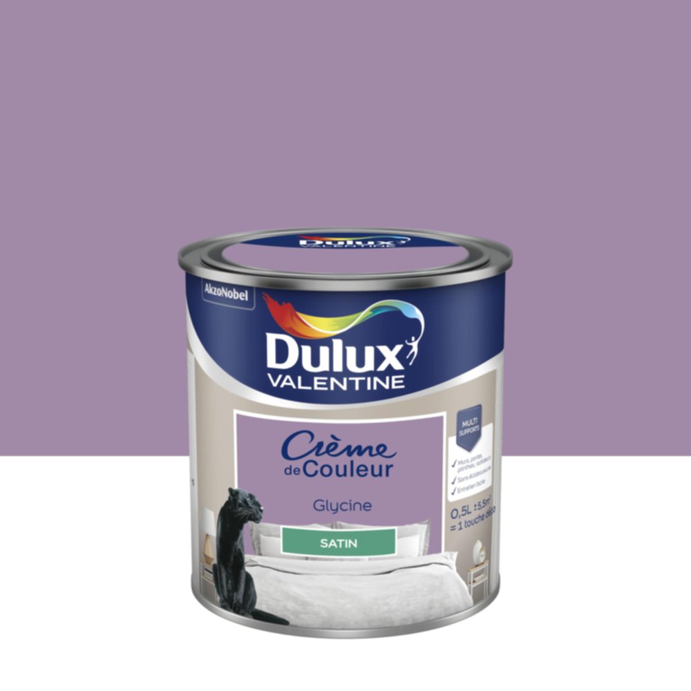 Peinture Satin Glycine 0,5L - DULUX VALENTINE