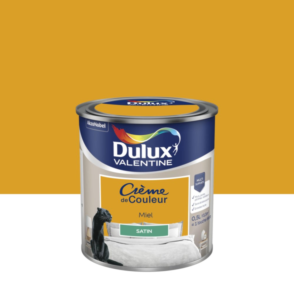 Peinture Satin Miel 0,5L - DULUX VALENTINE