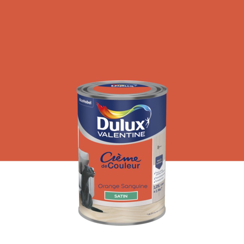 Peinture Orange Sanguine 1,25L - DULUX VALENTINE