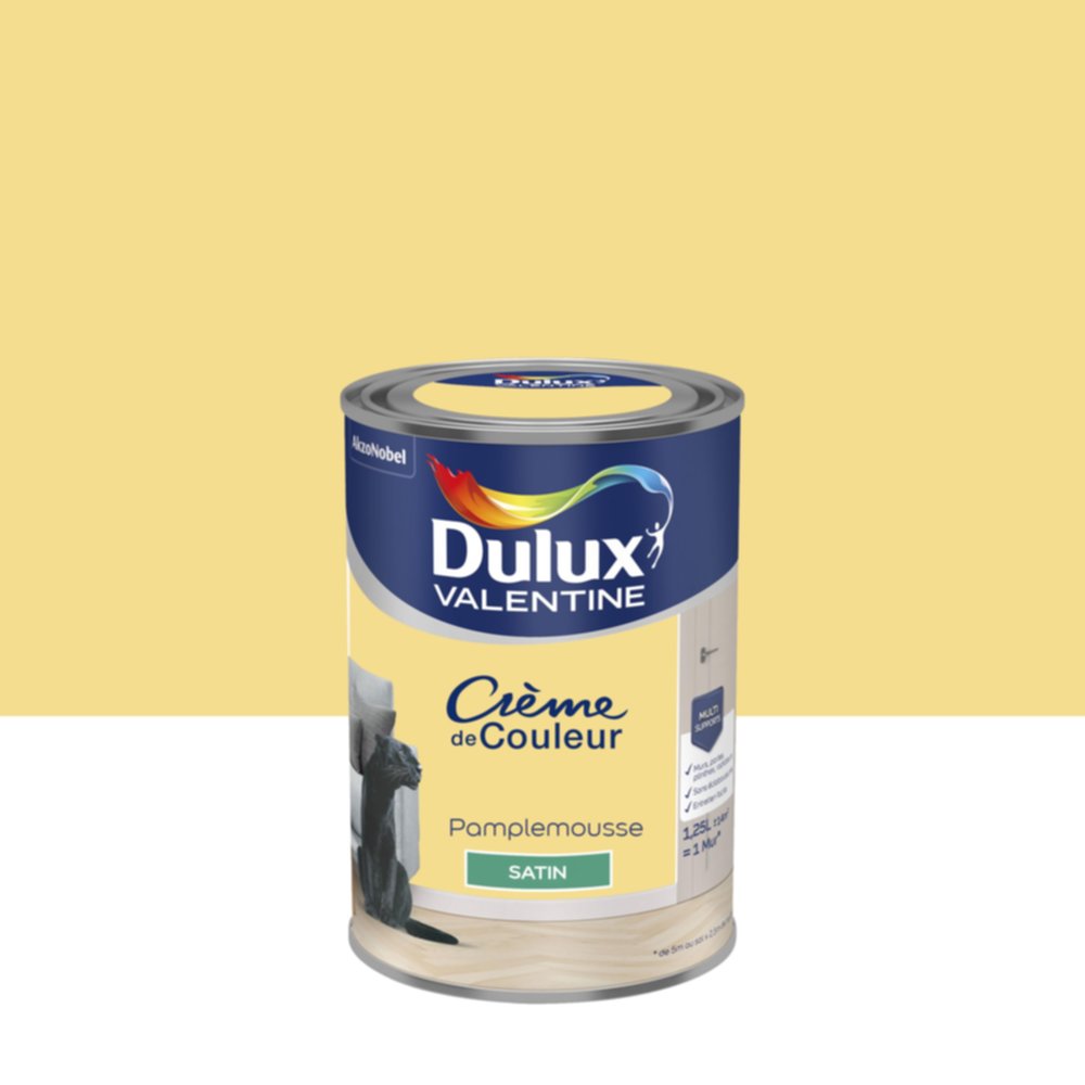 Peinture Satin Pamplemousse 1,25L - DULUX VALENTINE