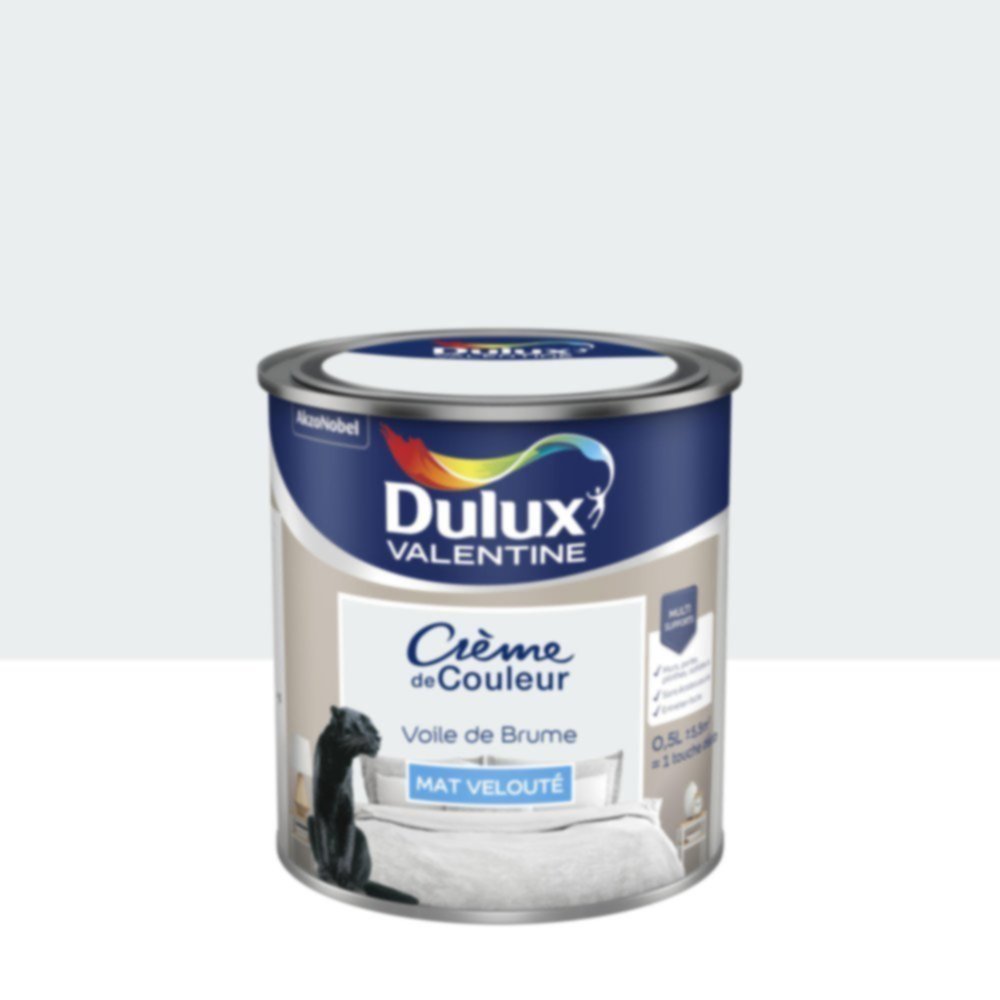 Peinture murs et boiseries Crème de Couleur Mat Voile de Brume 0,5L - DULUX VALENTINE