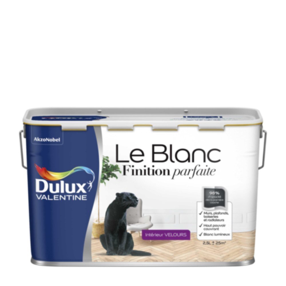 Peinture intérieure Finition Parfaite Blanc Velours 2,5L - DULUX VALENTINE