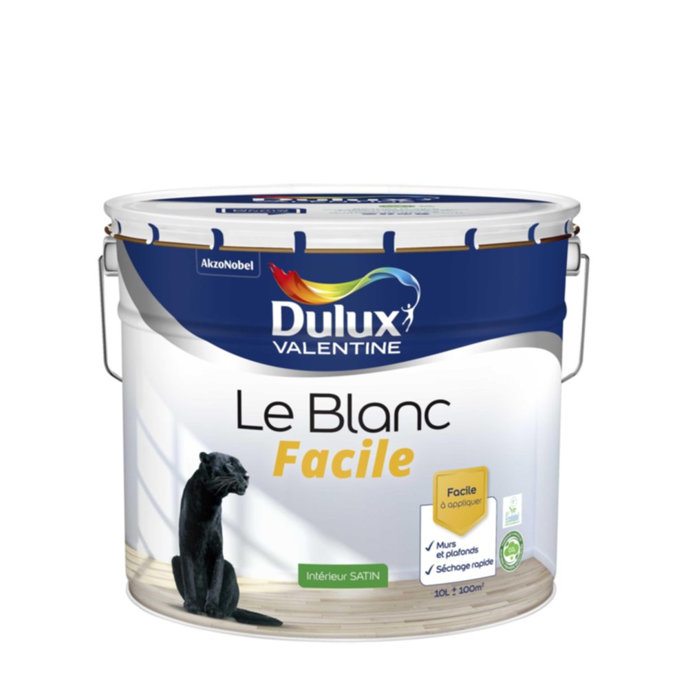 Peinture intérieure Le Blanc Facile Satin 10 L - DULUX VALENTINE