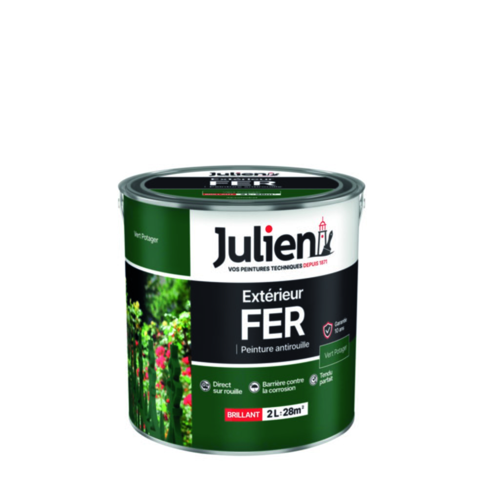 Peinture fer 2 l vert potager