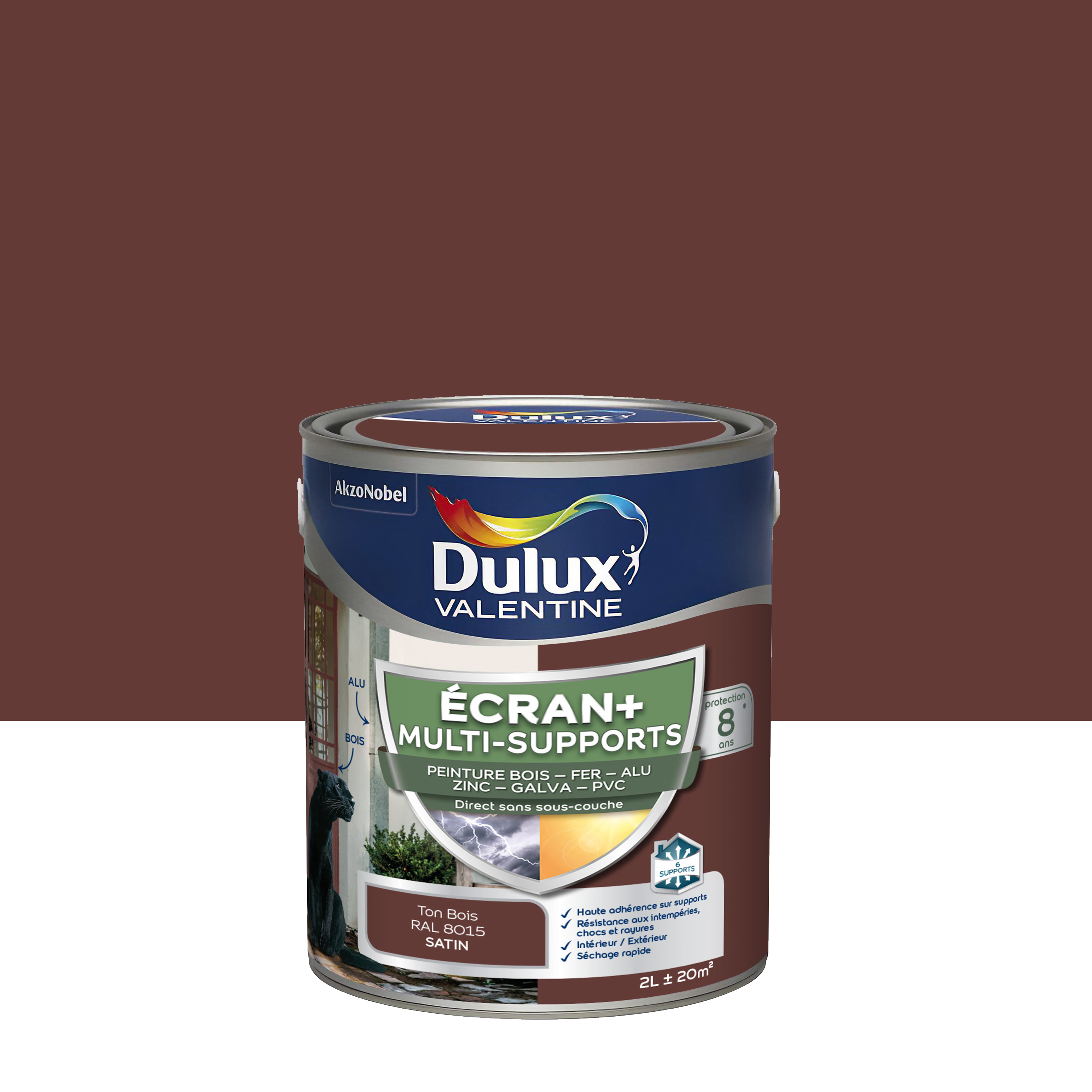 Peinture écran+ multi-support 2 l ton bois