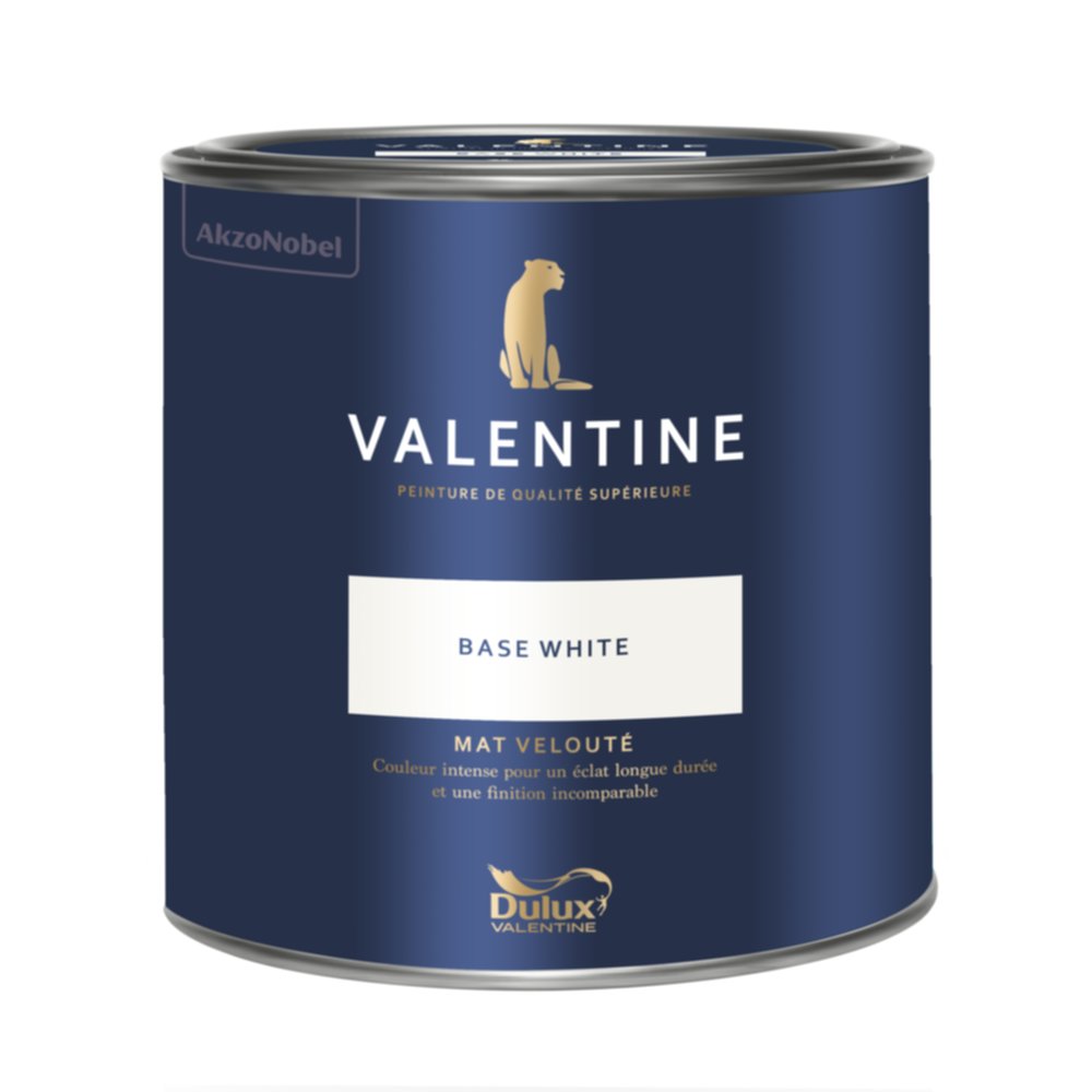 Peinture Valentine Mat Velouté Base White 2L - DULUX  VALENTINE