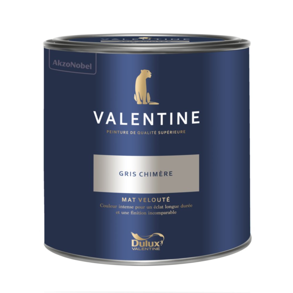 Peinture Valentine Mat Velouté Gris Chimère 2L- DULUX VALENTINE