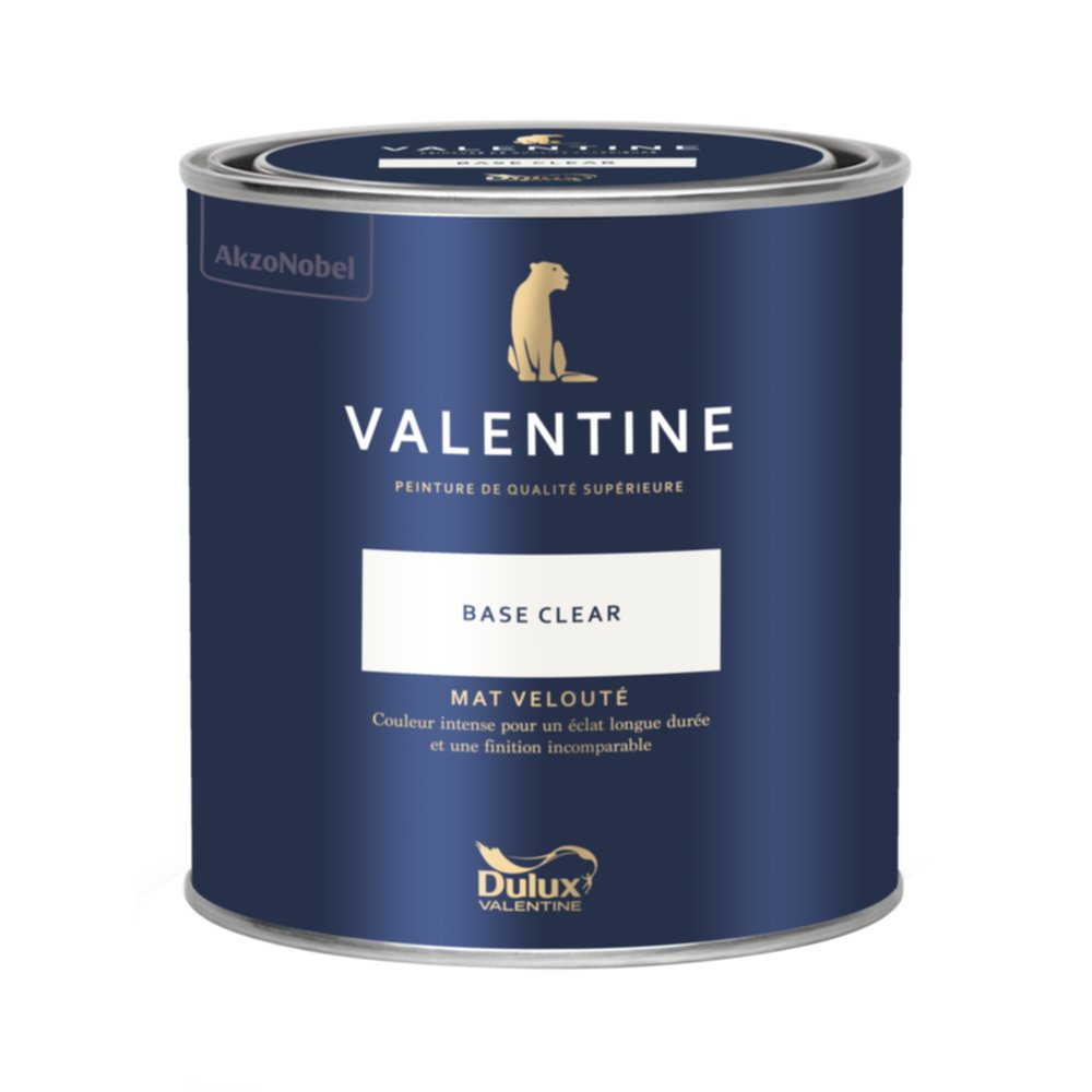 Peinture Valentine Mat Velouté Base Clear 0,5L - DULUX  VALENTINE