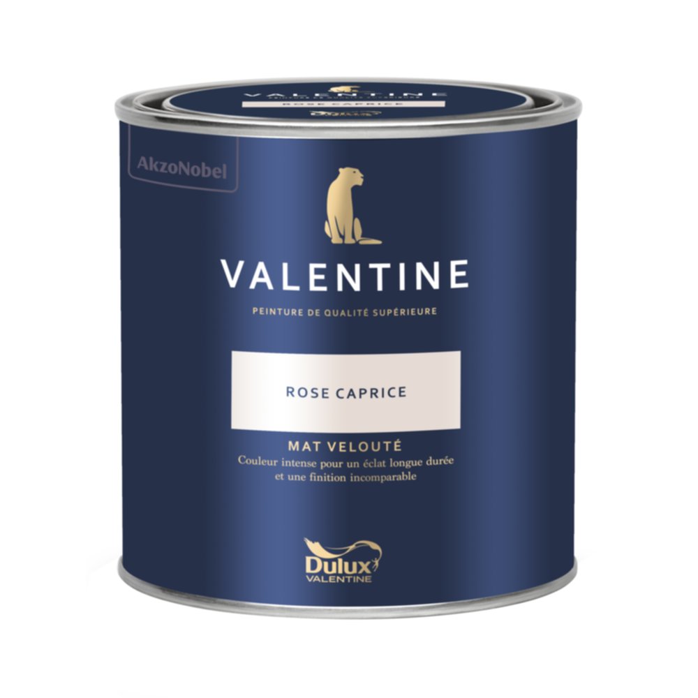 Peinture Valentine Mat Velouté Rose Caprice 0,5L- DULUX VALENTINE