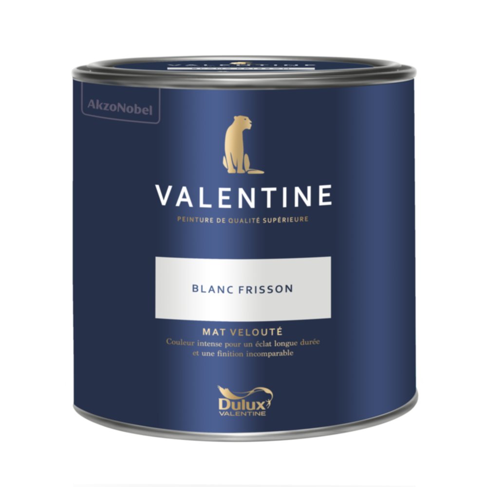 Peinture Valentine Mat Velouté Blanc Frisson 2L- DULUX VALENTINE