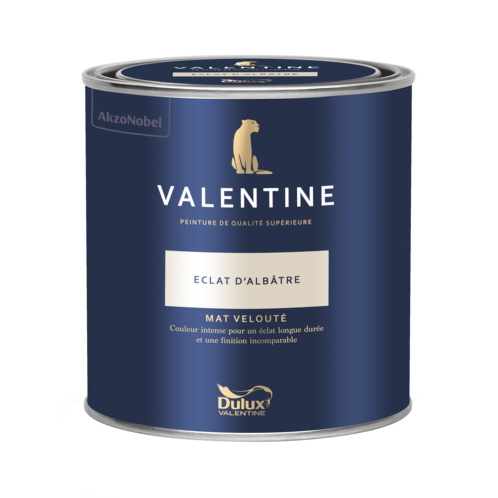 Peinture Valentine Mat Velouté Éclat d'Albâtre 0,5L- DULUX VALENTINE