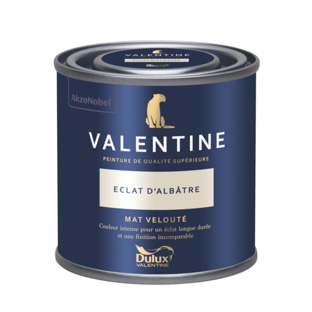 Peinture Valentine Mat Velouté Éclat d'Albâtre 0,125L- DULUX VALENTINE