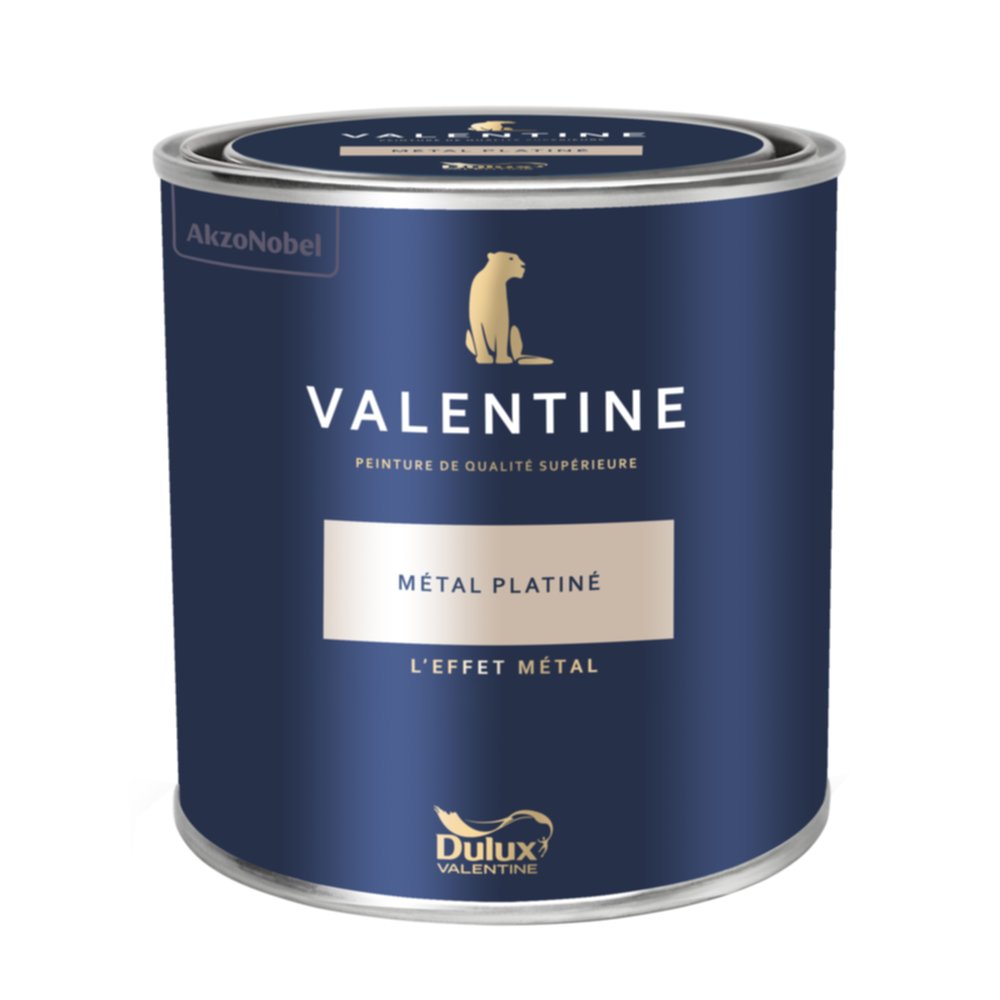 Peinture Valentine Métal Platiné 1L- DULUX VALENTINE