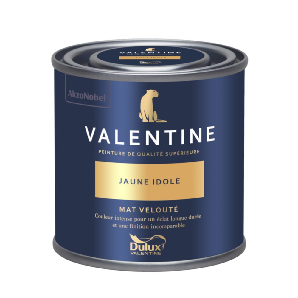 Peinture Valentine Mat Velouté Jaune Idole 0,125L- DULUX VALENTINE