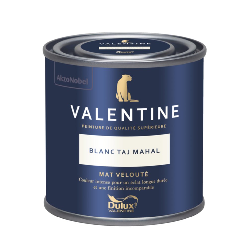 Peinture Valentine Mat Velouté Blanc Taj Mahal 0,125L- DULUX VALENTINE