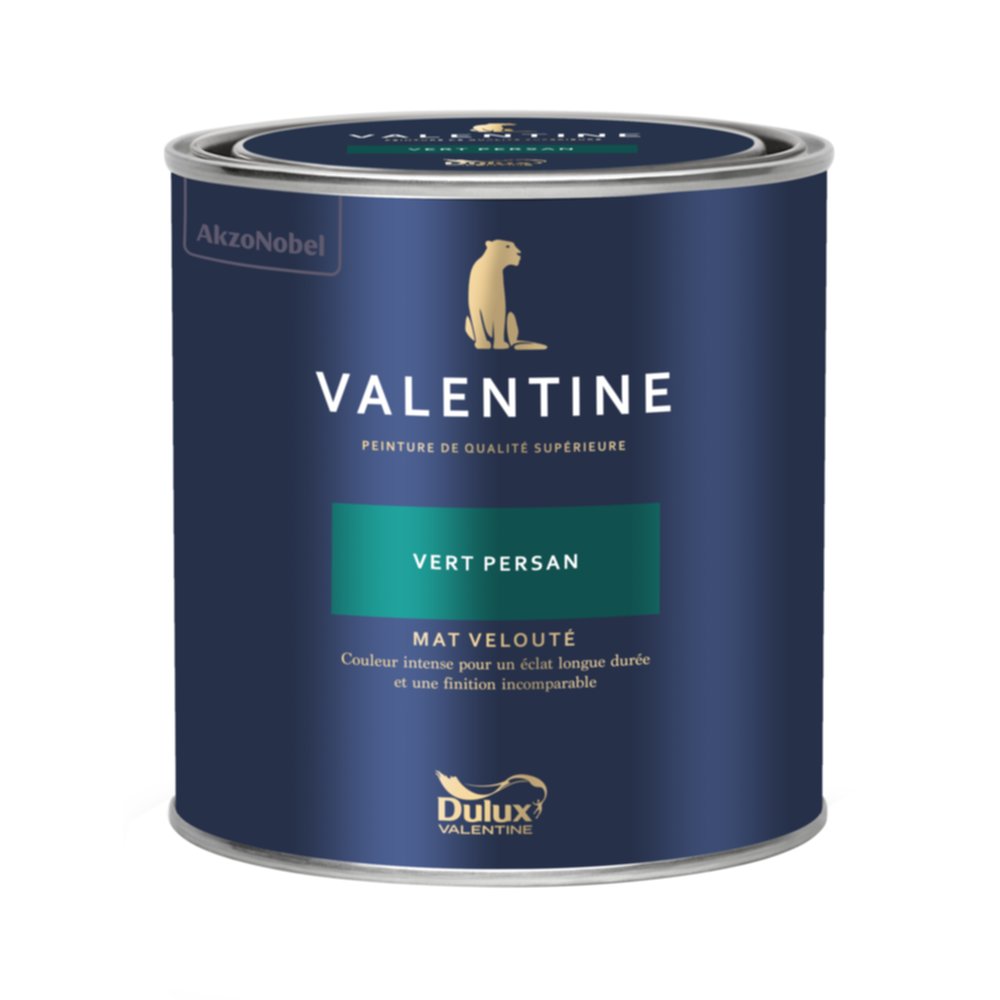 Peinture Valentine Mat Velouté Vert Persan 0,5L- DULUX VALENTINE