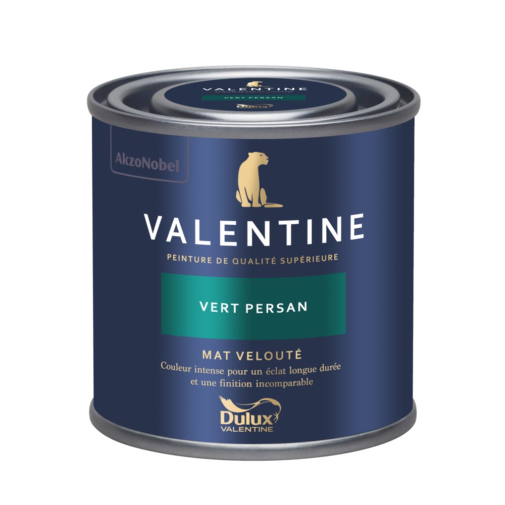 Peinture Valentine Mat Velouté Vert Persan 0,125L- DULUX VALENTINE