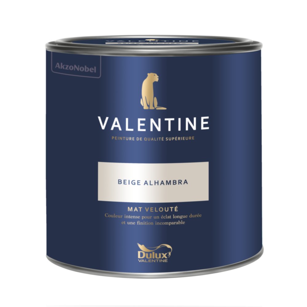 Peinture Valentine Mat Velouté Beige Alhambra 2L- DULUX VALENTINE