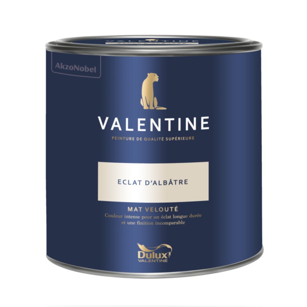 Peinture Valentine Mat Velouté Éclat d'Albâtre 2L- DULUX VALENTINE