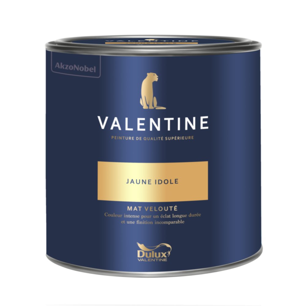 Peinture Valentine Mat Velouté Jaune Idole 2L- DULUX VALENTINE