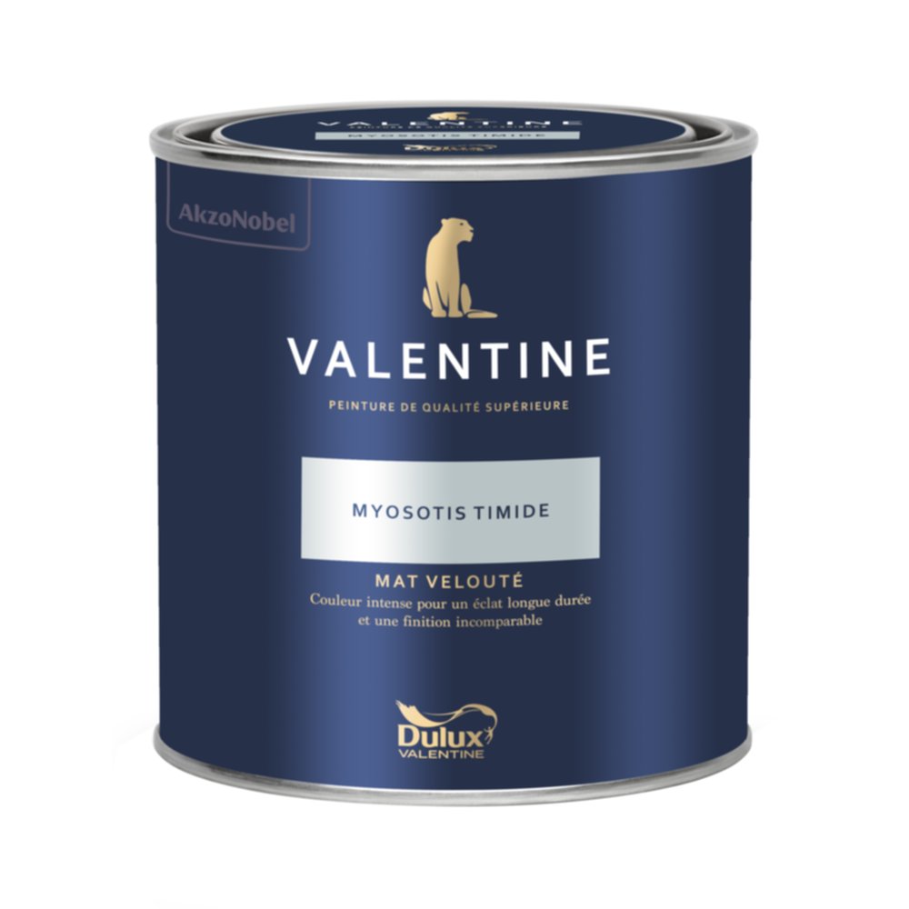 Peinture Valentine Mat Velouté Myosotis Timide 0,5L- DULUX VALENTINE