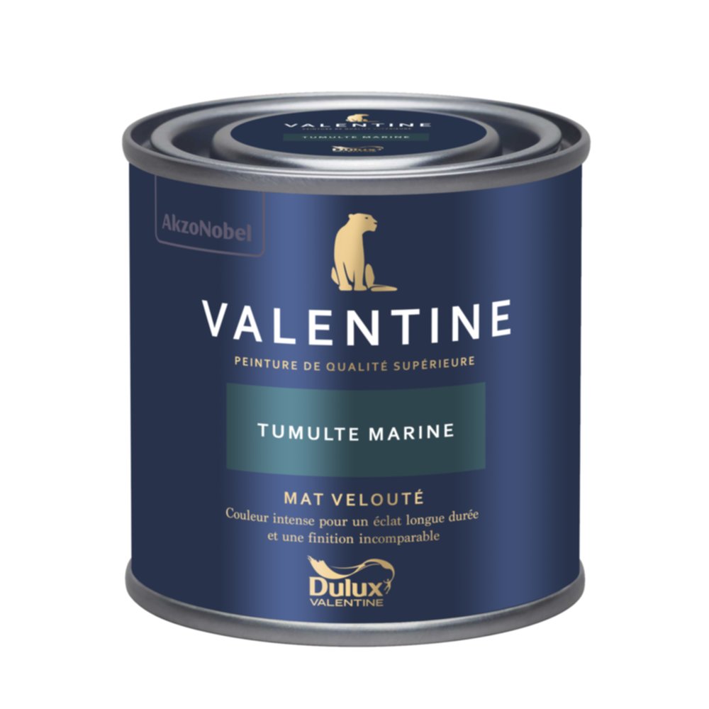 Peinture Valentine Mat Velouté Tumulte Marine 0,125L- DULUX VALENTINE