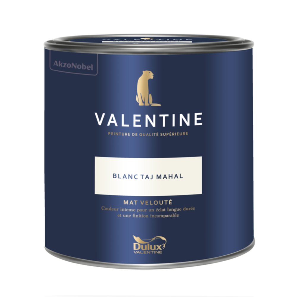 Peinture Valentine Mat Velouté Blanc Taj Mahal 2L- DULUX VALENTINE