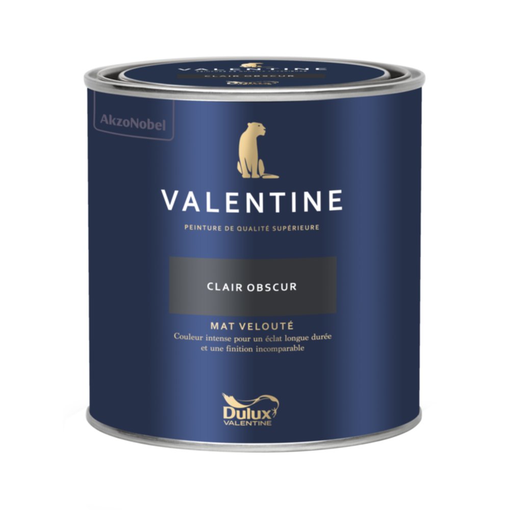 Peinture Valentine Mat Velouté Clair Obscur 0,5L- DULUX VALENTINE