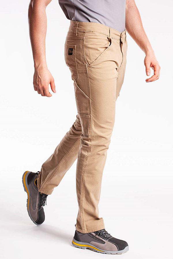 Pantalon carpenter multipoches beige T 50 carp