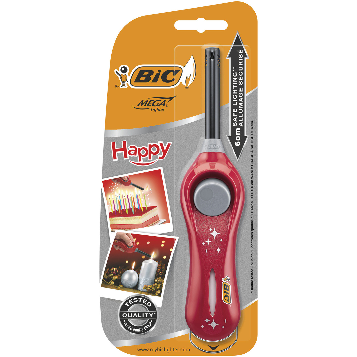 Allume-feu Happy megalighter rouge - BIC