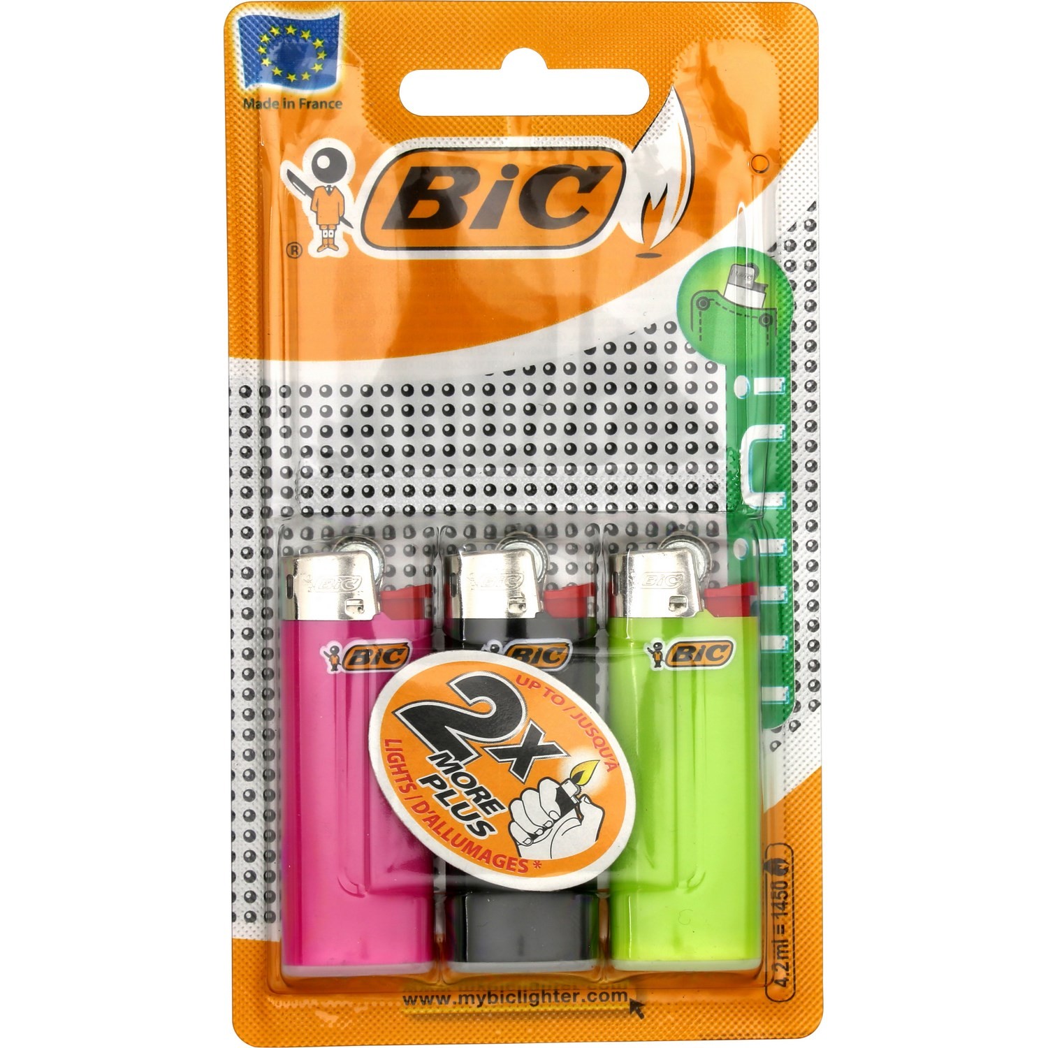 3 mini briquets BIC