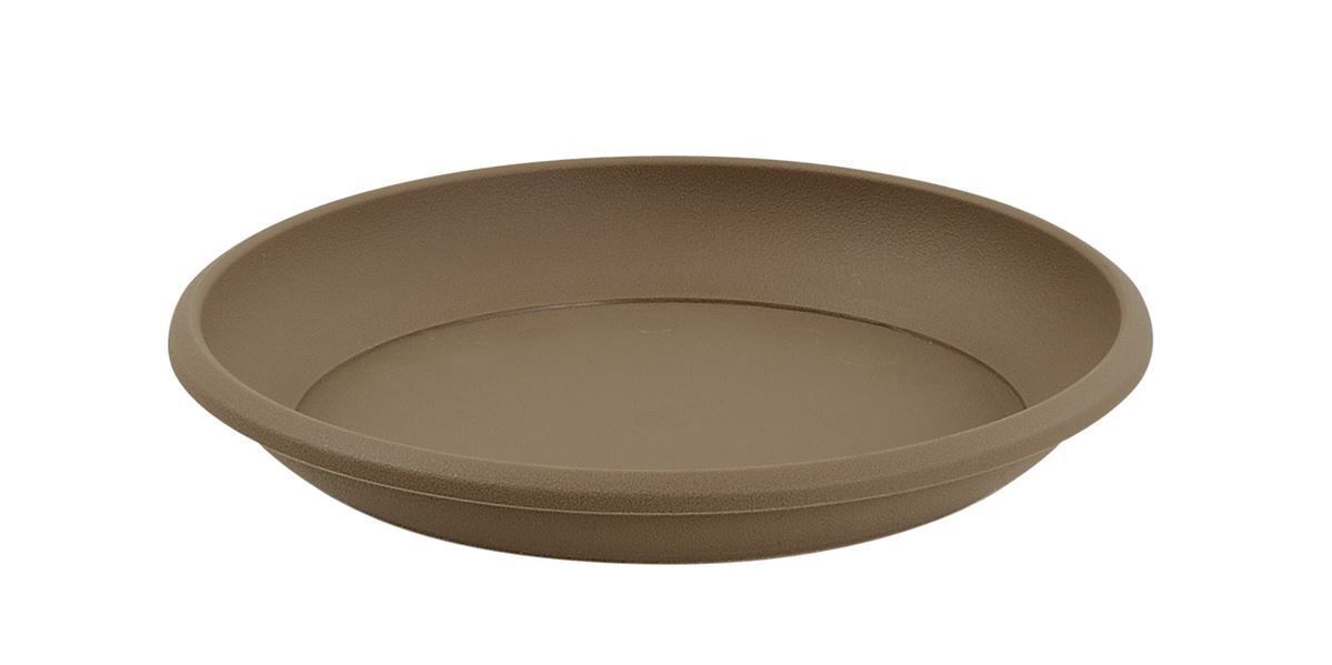 Soucoupe ronde marina D17cm taupe pour pot D20cm - EDA