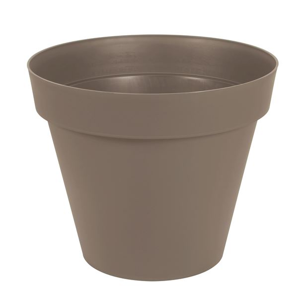 Pot rond Toscane ⌀ 80 cm 170L taupe - EDA