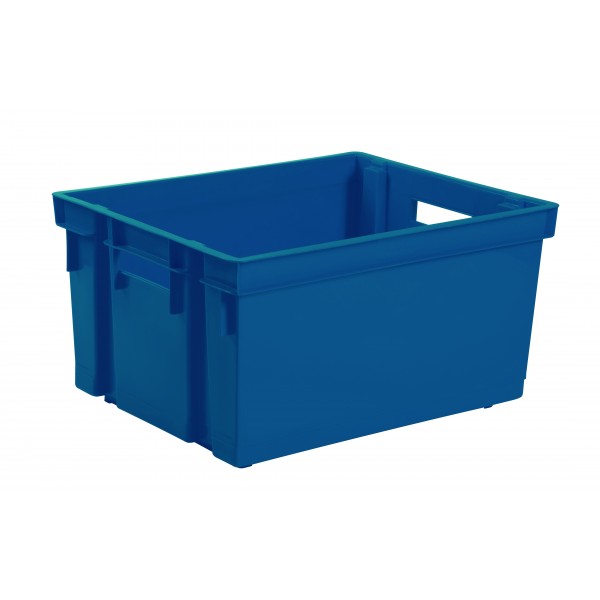 Bac de rangement sans couvercle 50L bleu minéral EDA