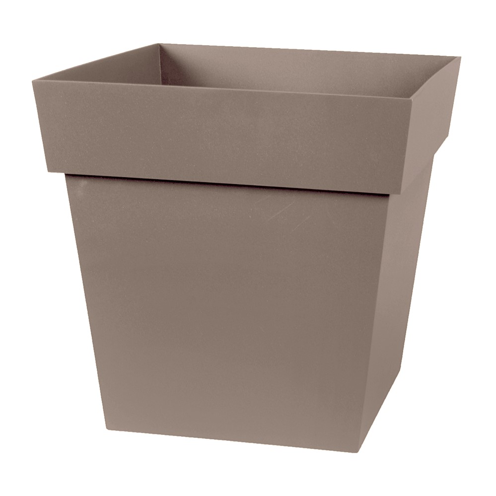 Pot carré TOSCANE 22L EDA Taupe