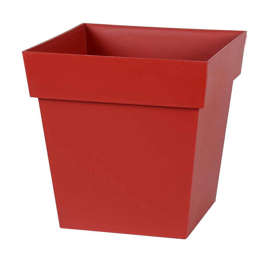 Pot carré TOSCANE 22L EDA Rouge Rubis