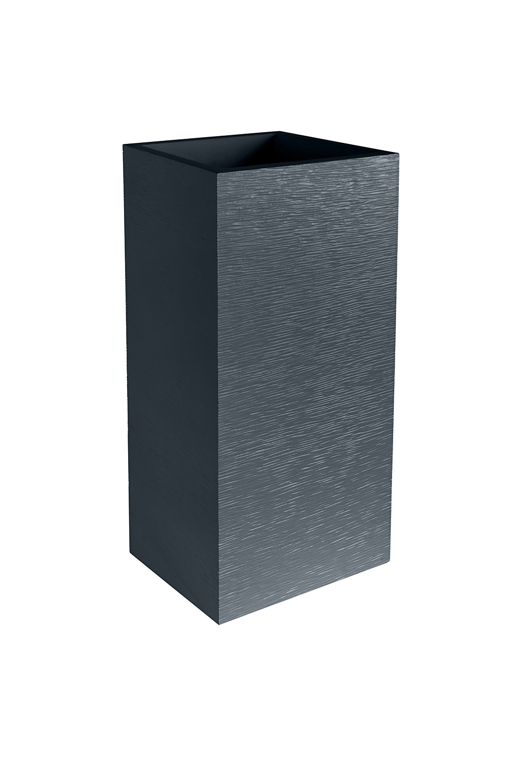 Bac carré haut GRAPHIT 31L  gris anthracite double paroi avec zone de rétention d'eau - EDA 