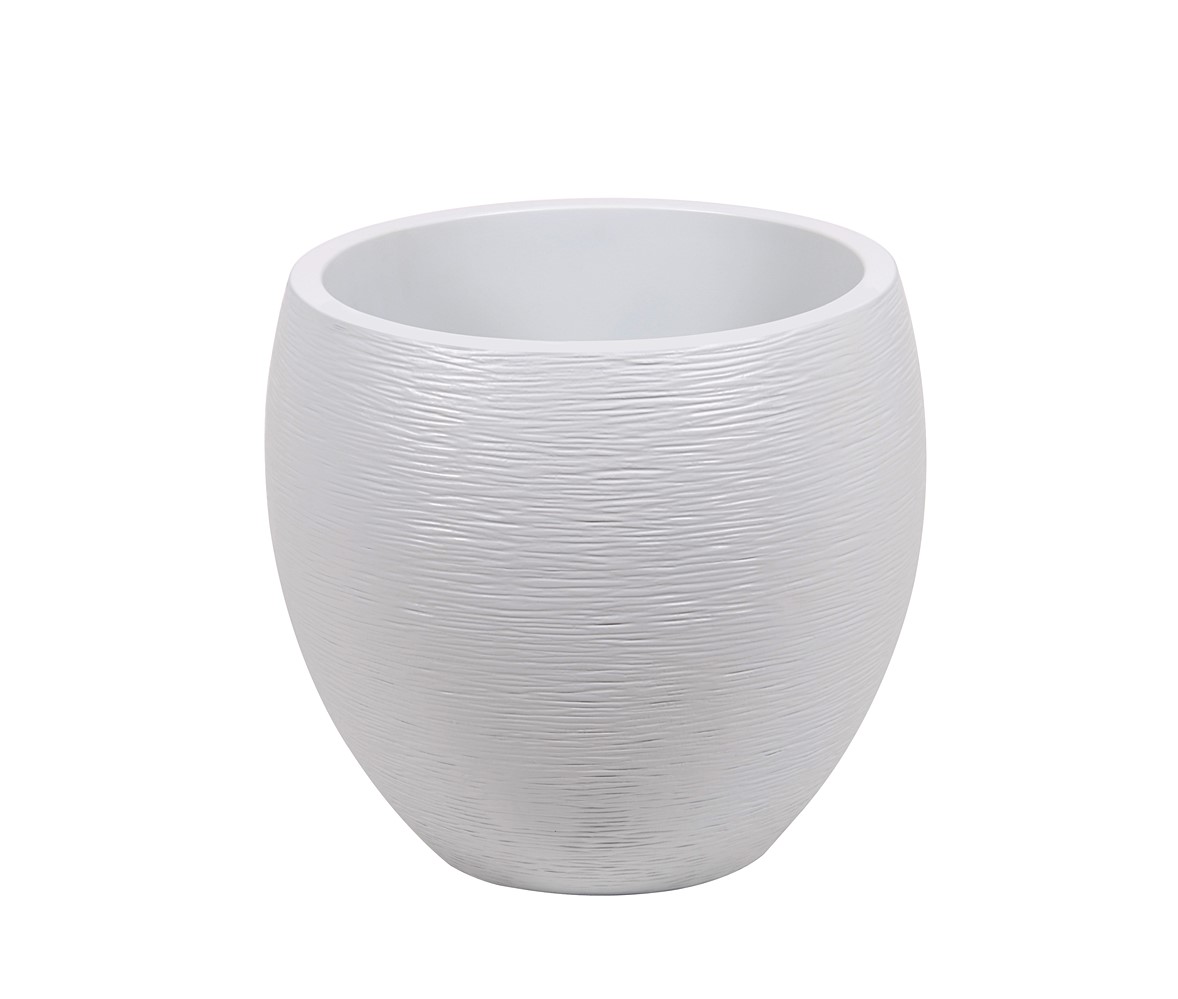 Pot Egg Graphit Ø50 x 45 cm 46 L blanc cérusé - EDA